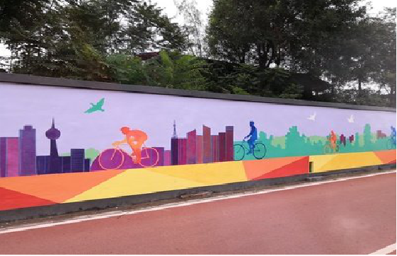 思礼墙体彩绘-围墙