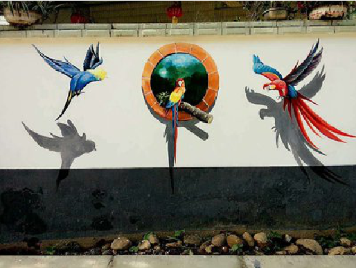 思礼视觉错位-3D墙绘设计