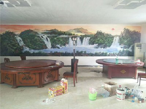 思礼墙绘-写实风景