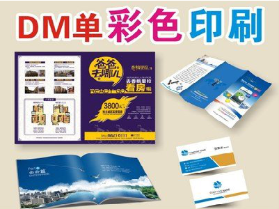 思礼单页印刷，色彩搭配简单。