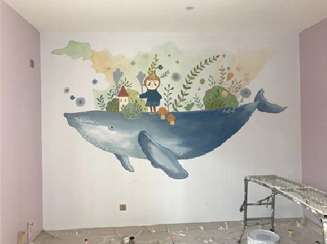 思礼手绘墙的特点及优势。